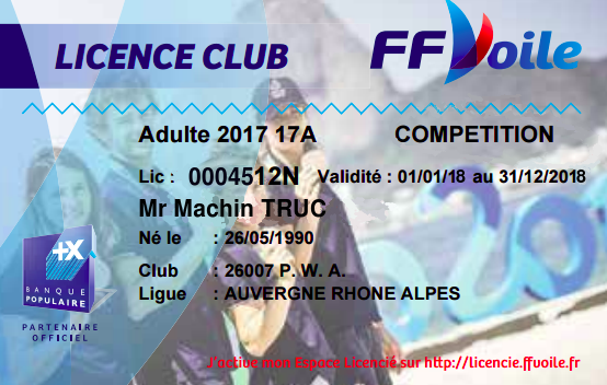 Renouvellement et réservation des licences club FFVoile 2018