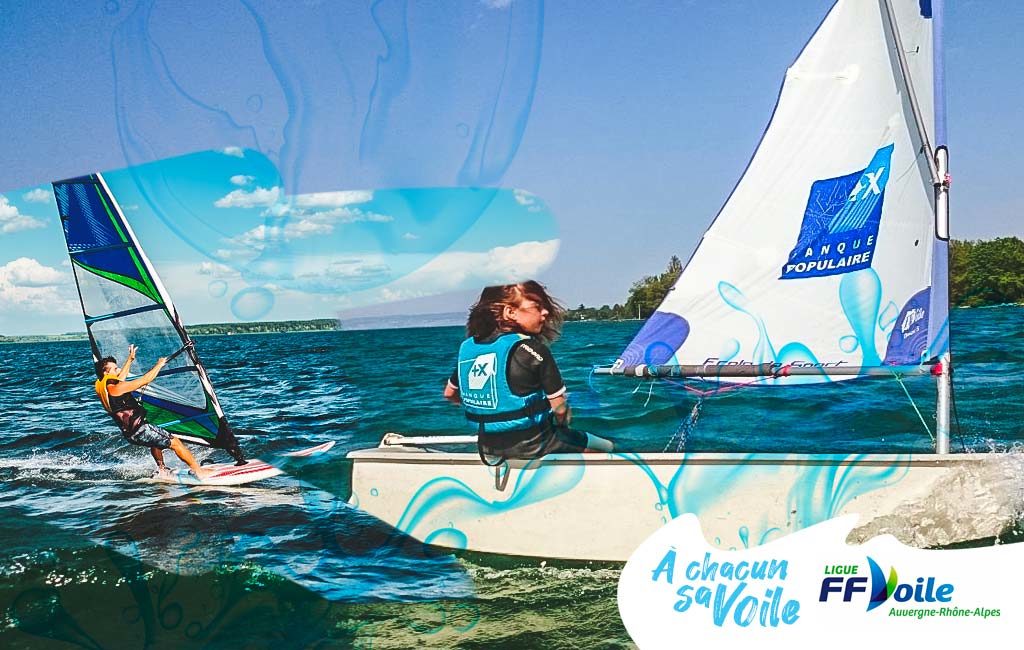 je commence la voile en Auvergne Rhône-Alpes