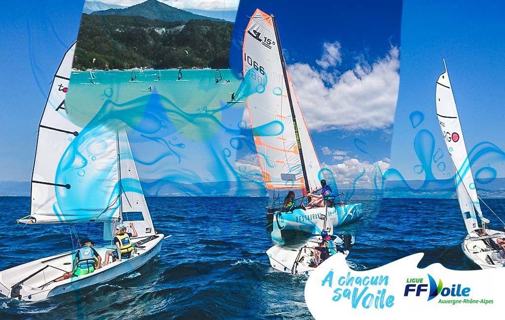 je commence la voile en Auvergne Rhône-Alpes