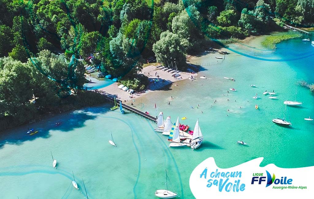 spot de voile lac de Paladru